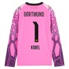 Camisolas Borussia Dortmund Kobel 1 Guarda Redes 2º Equipamento Alternativa Rosa 2026-27 Manga Comprida