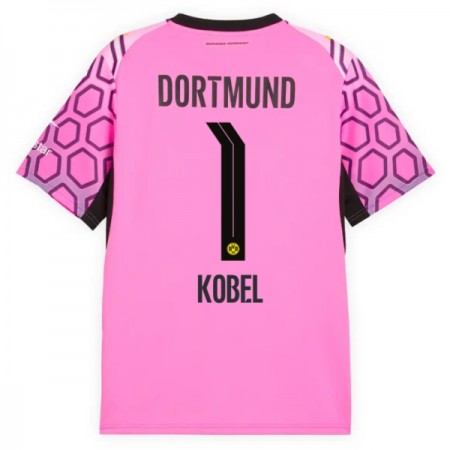 Camisolas Borussia Dortmund Kobel 1 Guarda Redes 2º Equipamento Alternativa Rosa 2026-27 Manga Curta