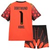 Camisolas Borussia Dortmund Kobel 1 Guarda Redes Criança 1º Equipamento Principal Laranja 2026-27 Manga Curta