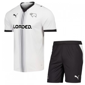 Camisolas Derby County Criança 1º Equipamento Principal 2026-27 Manga Curta