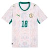 Camisolas Senegal Sarr 18 1º Equipamento Principal World Cup 2026 Manga Curta