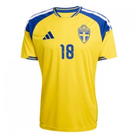Camisolas Suécia Ayari 18 1º Equipamento Principal World Cup 2026 Manga Curta