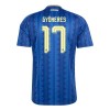 Camisolas Suécia Gyokeres 17 2º Equipamento Alternativa World Cup 2026 Manga Curta Camisolas Suécia Gyokeres 17 2º Equipamento Alternativa World Cup 2026 Manga Curta