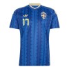 Camisolas Suécia Gyokeres 17 2º Equipamento Alternativa World Cup 2026 Manga Curta