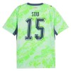 Camisolas Suíça Djibril Sow 15 2º Equipamento Alternativa World Cup 2026 Manga Curta