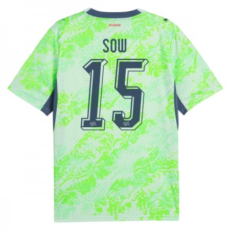 Camisolas Suíça Djibril Sow 15 2º Equipamento Alternativa World Cup 2026 Manga Curta