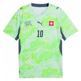 Camisolas Suíça Granit Xhaka 10 2º Equipamento Alternativa World Cup 2026 Manga Curta