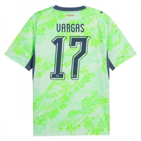 Camisolas Suíça Vargas 17 2º Equipamento Alternativa World Cup 2026 Manga Curta Camisolas Suíça Vargas 17 2º Equipamento Alternativa World Cup 2026 Manga Curta