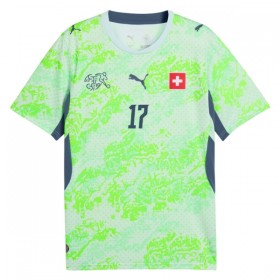 Camisolas Suíça Vargas 17 2º Equipamento Alternativa World Cup 2026 Manga Curta