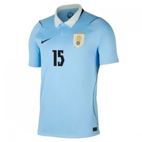 Camisolas Uruguai Federico Valverde 15 1º Equipamento Principal World Cup 2026 Manga Curta