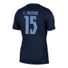 Camisolas Uruguai Federico Valverde 15 2º Equipamento Alternativa World Cup 2026 Manga Curta
