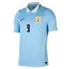Camisolas Uruguai Luis Suarez 9 1º Equipamento Principal World Cup 2026 Manga Curta