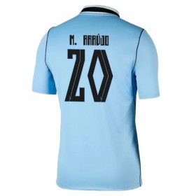 Camisolas Uruguai Maximiliano Araujo 20 1º Equipamento Principal World Cup 2026 Manga Curta