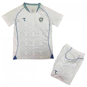Camisolas Uzbekistan Criança 2º Equipamento Alternativa World Cup 2026 Manga Curta