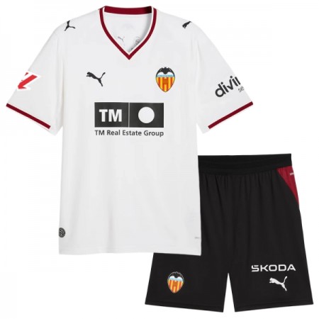 Camisolas Valencia CF Criança 1º Equipamento Principal 2026-27 Manga Curta Camisolas Valencia CF Criança 1º Equipamento Principal 2026-27 Manga Curta