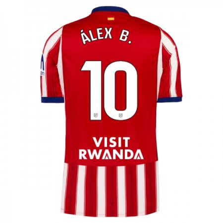 Camisolas Atlético Madrid Alex B. 10 1º Equipamento Principal 2026-27 Manga Curta Camisolas Atlético Madrid Alex B. 10 1º Equipamento Principal 2026-27 Manga Curta
