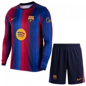 Camisolas FC Barcelona Criança 1º Equipamento Principal 2026-27 Manga Comprida