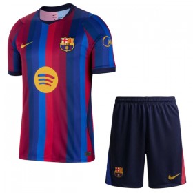 Camisolas FC Barcelona Criança 1º Equipamento Principal 2026-27 Manga Curta