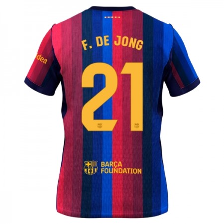 Camisolas FC Barcelona Frenkie de Jong 21 1º Equipamento Principal 2026-27 Manga Curta