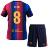 Camisolas FC Barcelona Pedri 8 Criança 1º Equipamento Principal 2026-27 Manga Curta