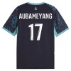 Camisolas Olympique de Marseille Aubameyang 17 2º Equipamento Alternativa 2026-27 Manga Curta
