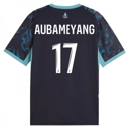 Camisolas Olympique de Marseille Aubameyang 17 2º Equipamento Alternativa 2026-27 Manga Curta