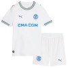 Camisolas Olympique de Marseille Aubameyang 17 Criança 1º Equipamento Principal 2026-27 Manga Curta