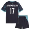 Camisolas Olympique de Marseille Aubameyang 17 Criança 2º Equipamento Alternativa 2026-27 Manga Curta