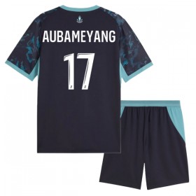 Camisolas Olympique de Marseille Aubameyang 17 Criança 2º Equipamento Alternativa 2026-27 Manga Curta