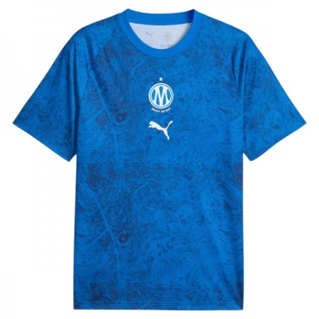 Camisolas Olympique de Marseille Pre-Match Azul 2026-27 Manga Curta Camisolas Olympique de Marseille Pre-Match Azul 2026-27 Manga Curta