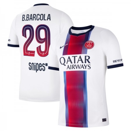 Camisolas Paris Saint-Germain Bradley Barcola 29 2º Equipamento Alternativa 2026-27 Manga Curta Camisolas Paris Saint-Germain Bradley Barcola 29 2º Equipamento Alternativa 2026-27 Manga Curta