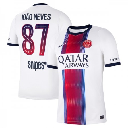 Camisolas Paris Saint-Germain Joao Neves 87 2º Equipamento Alternativa 2026-27 Manga Curta