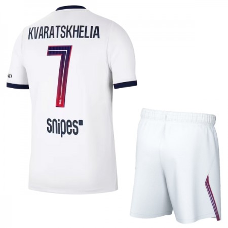 Camisolas Paris Saint-Germain Kvaratskhelia 7 Criança 2º Equipamento Alternativa 2026-27 Manga Curta