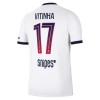 Camisolas Paris Saint-Germain Vitinha 17 2º Equipamento Alternativa 2026-27 Manga Curta