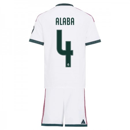 Camisolas Real Madrid Alaba 4 Criança 1º Equipamento Principal 2026-27 Manga Curta Camisolas Real Madrid Alaba 4 Criança 1º Equipamento Principal 2026-27 Manga Curta
