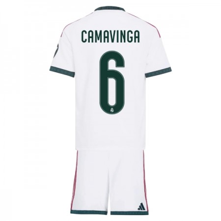 Camisolas Real Madrid Camavinga 6 Criança 1º Equipamento Principal 2026-27 Manga Curta Camisolas Real Madrid Camavinga 6 Criança 1º Equipamento Principal 2026-27 Manga Curta