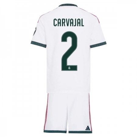 Camisolas Real Madrid Carvajal 2 Criança 1º Equipamento Principal 2026-27 Manga Curta Camisolas Real Madrid Carvajal 2 Criança 1º Equipamento Principal 2026-27 Manga Curta