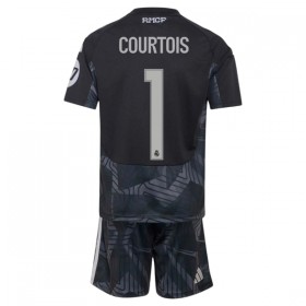 Camisolas Real Madrid Courtois 1 Guarda Redes Criança 1º Equipamento Principal 2026-27 Manga Curta