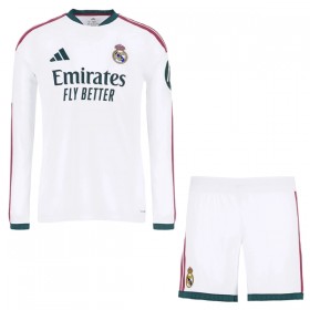 Camisolas Real Madrid Criança 1º Equipamento Principal 2026-27 Manga Comprida