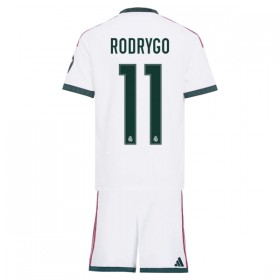 Camisolas Real Madrid Rodrygo 11 Criança 1º Equipamento Principal 2026-27 Manga Curta