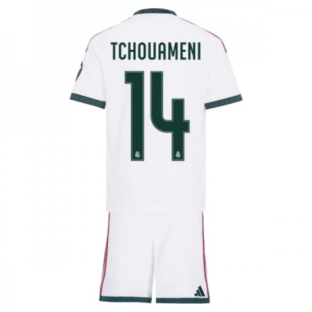 Camisolas Real Madrid Tchouameni 14 Criança 1º Equipamento Principal 2026-27 Manga Curta Camisolas Real Madrid Tchouameni 14 Criança 1º Equipamento Principal 2026-27 Manga Curta