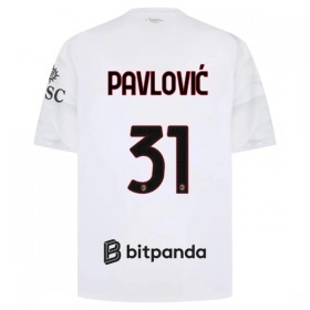 Camisolas AC Milan Pavlovic 31 2º Equipamento Alternativa 2026-27 Manga Curta