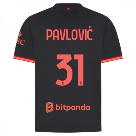 Camisolas AC Milan Pavlovic 31 3º Equipamento 2026-27 Manga Curta