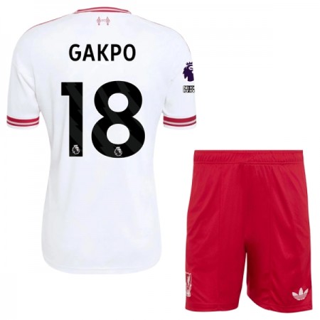 Camisolas Liverpool Gakpo 18 Criança 2º Equipamento Alternativa 2026-27 Manga Curta Camisolas Liverpool Gakpo 18 Criança 2º Equipamento Alternativa 2026-27 Manga Curta