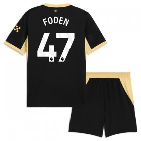 Camisolas Manchester City Foden 47 Criança 2º Equipamento Alternativa 2026-27 Manga Curta