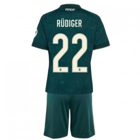 Camisolas Real Madrid Rudiger 22 Criança 2º Equipamento Alternativa 2026-27 Manga Curta