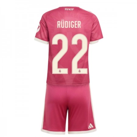Camisolas Real Madrid Rudiger 22 Criança 3º Equipamento 2026-27 Manga Curta