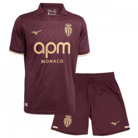 Camisolas AS Monaco Criança 2º Equipamento Alternativa 2026-27 Manga Curta