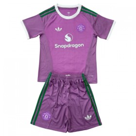 Camisolas Manchester United Guarda Redes Criança 2º Equipamento Alternativa 2026-27 Manga Curta
