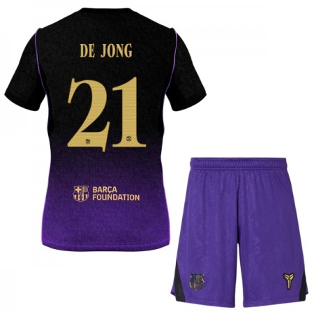 Camisolas FC Barcelona Frenkie de Jong 21 Criança 2º Equipamento Alternativa 2026-27 Manga Curta
